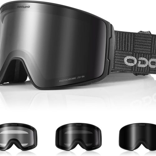 Odoland Photochromic Ski Goggles: All-Weather Snow Eyewear