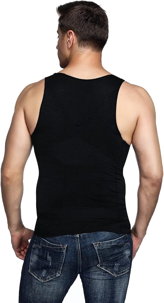 Odoland Men's Slimming Body Shaper Compression Undershirt