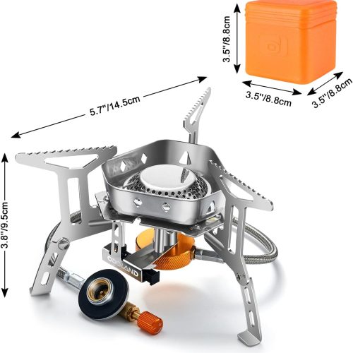 Odoland Portable Windproof Camp Stove for Backpacking & Hiking Odoland Portable Windproof Camp Stove for Backpacking & Hiking