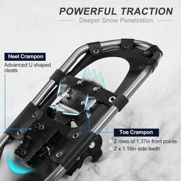 Odoland 4-in-1 Snowshoes Set