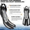 Odoland 4-in-1 Snorkeling Set: Panoramic Mask & Trek Fins Odoland 4-in-1 Snorkeling Set: Panoramic Mask & Trek Fins