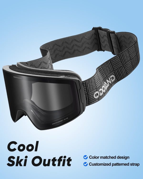 Odoland Photochromic Ski Goggles: All-Weather Snow Eyewear