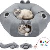 Odoland Interactive S-Shaped Cat Tunnel with Cooling Pad