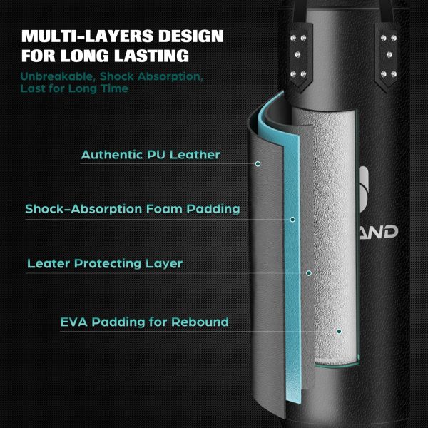 Odoland 8-in-1 Unfilled Punching Bag Set for Boxing & MMA Odoland 8-in-1 Unfilled Punching Bag Set for Boxing & MMA