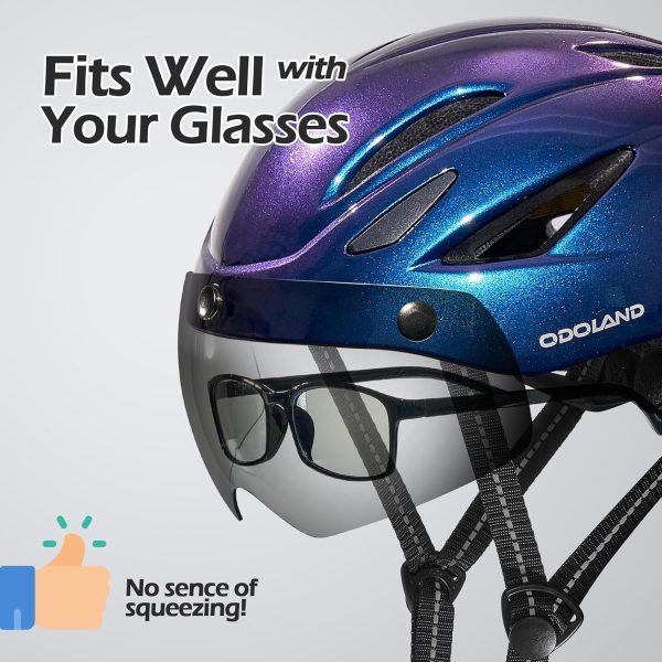 Odoland 2-in-1 Ski Helmet with Magnetic Goggles Set Odoland 2-in-1 Ski Helmet with Magnetic Goggles Set