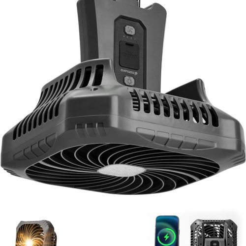 Odoland 2-in-1 Rechargeable Camping Fan with LED Lantern Odoland 2-in-1 Rechargeable Camping Fan with LED Lantern